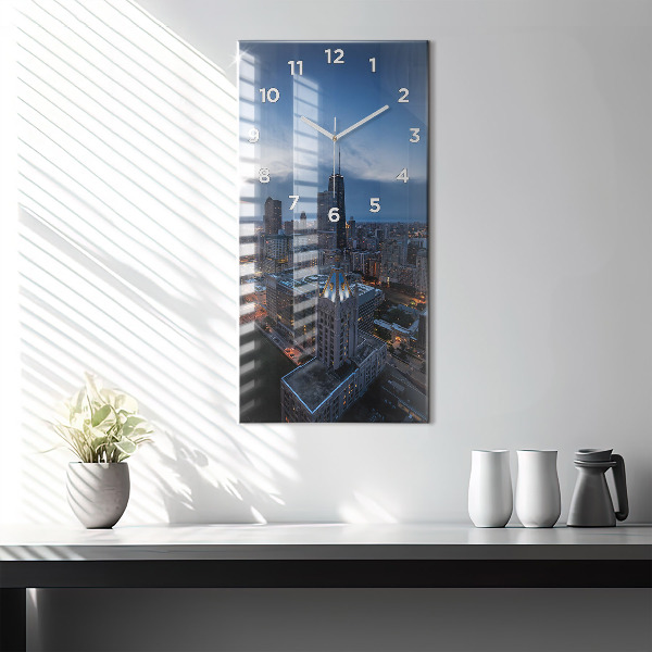 Vertical wall clock Photo of Chicago