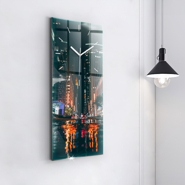Vertical wall clock Hilton Houston