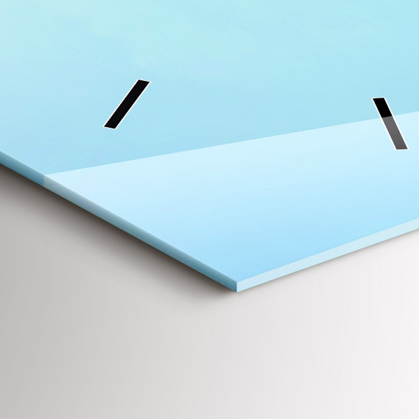 Vertical wall clock Lake with Mountains