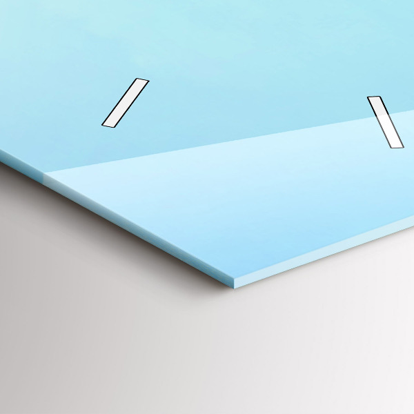 Vertical wall clock Lake with Mountains