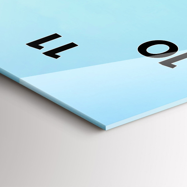 Vertical wall clock Lake with Mountains