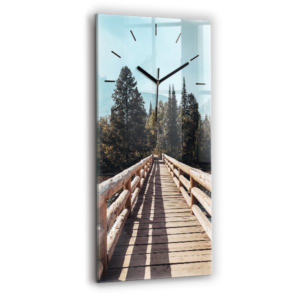 Vertical wall clock Mountains in Yellowstone