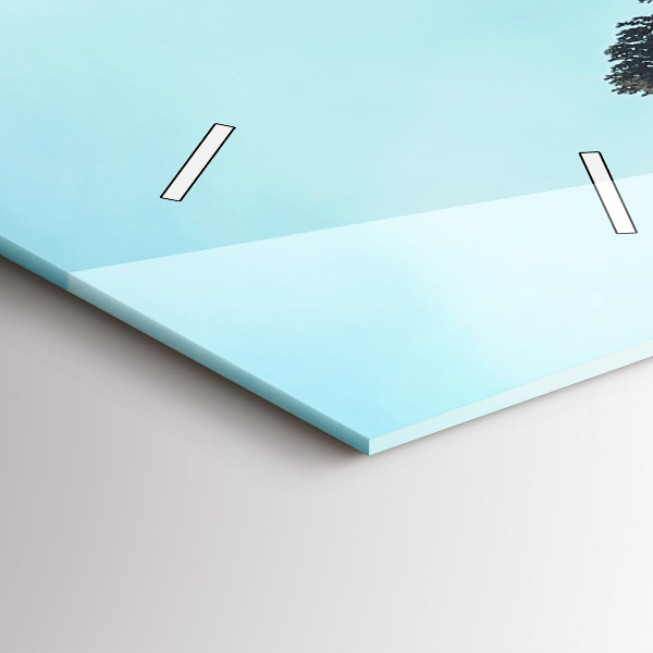 Vertical wall clock Mountains in Yellowstone