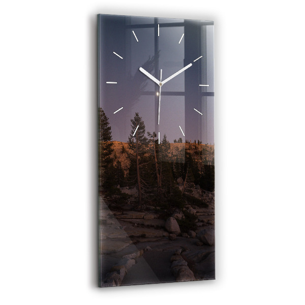 Vertical wall clock Rocky Yosemite Road