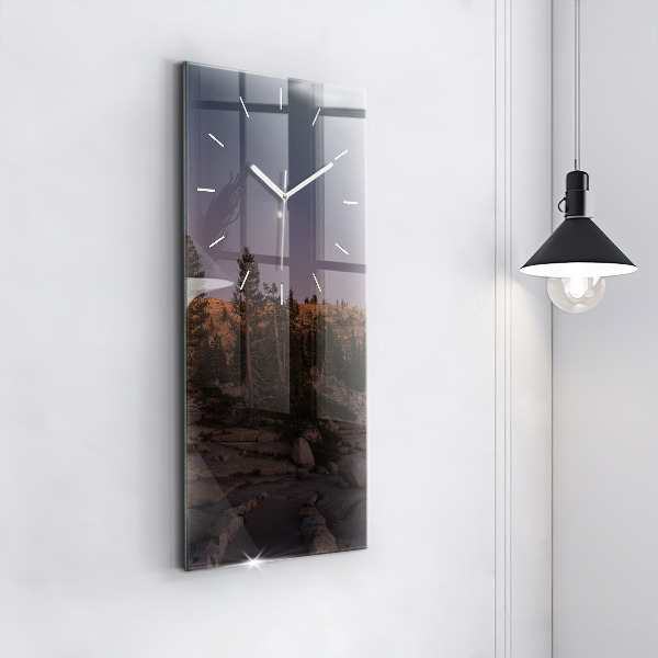 Vertical wall clock Rocky Yosemite Road
