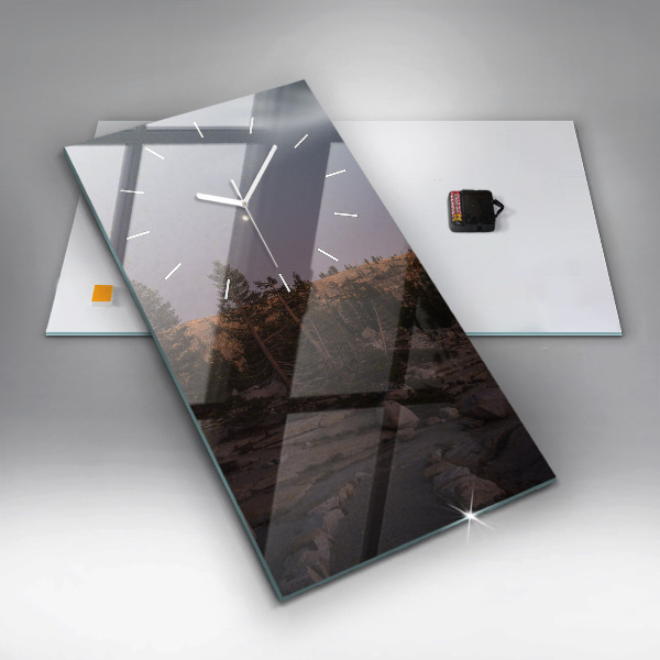 Vertical wall clock Rocky Yosemite Road