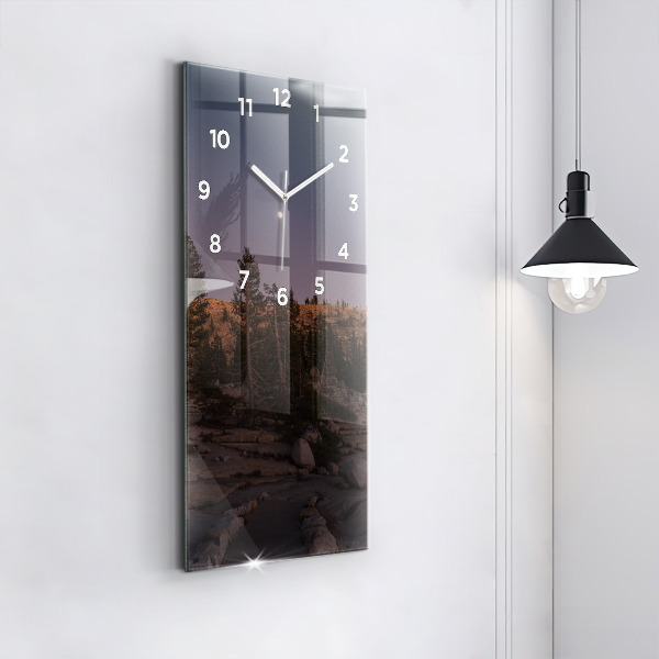 Vertical wall clock Rocky Yosemite Road