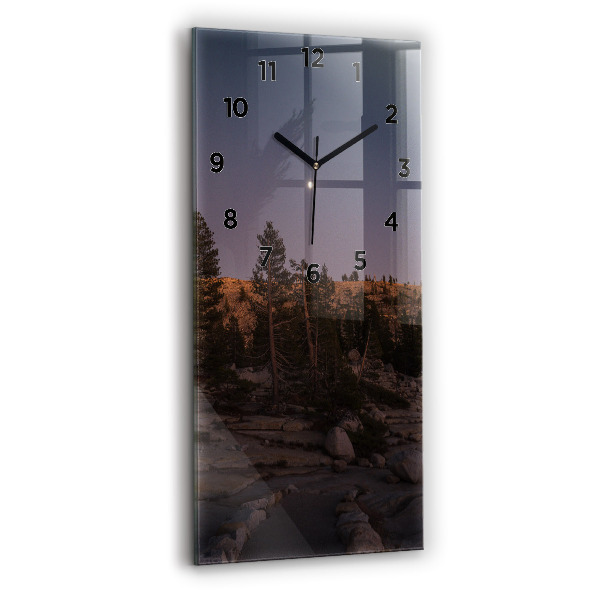 Vertical wall clock Rocky Yosemite Road
