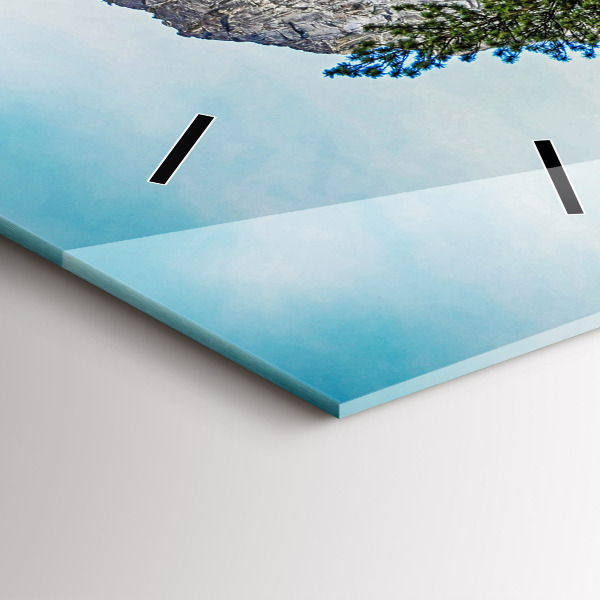 Vertical wall clock Yosemite Wooden Bridge