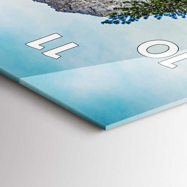 Vertical wall clock Yosemite Wooden Bridge