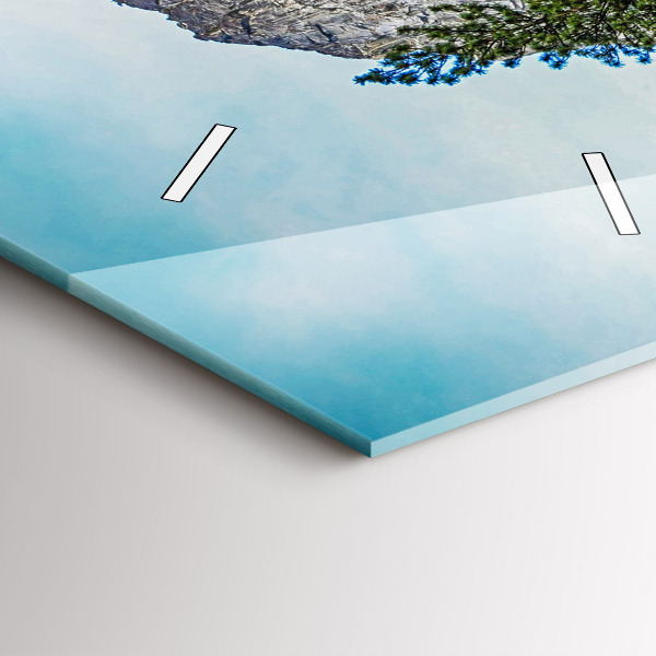 Vertical wall clock Yosemite Wooden Bridge