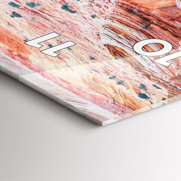 Vertical wall clock The Picturesque Grand Canyon