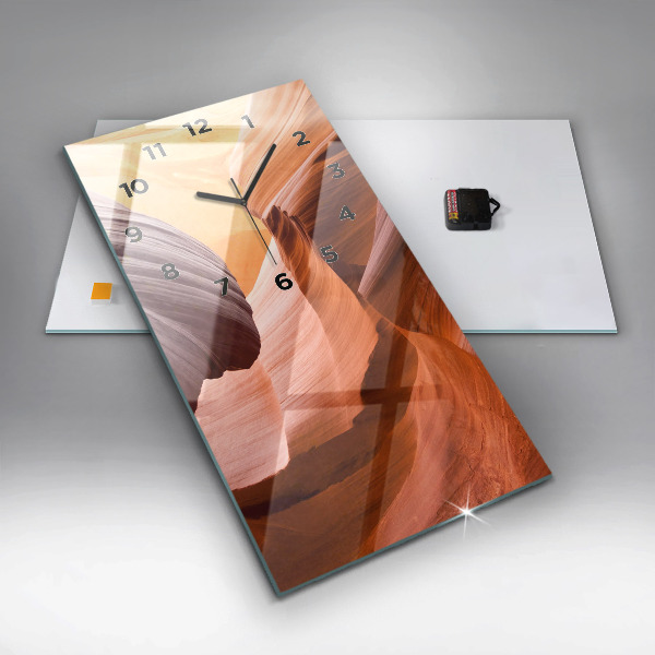 Vertical wall clock Antelope Canyon