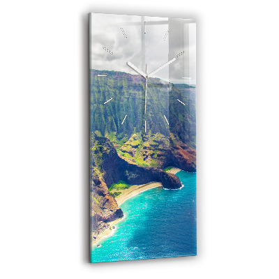 Vertical wall clock The Sea in Hawaii