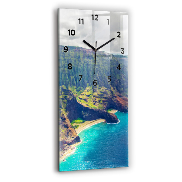 Vertical wall clock The Sea in Hawaii