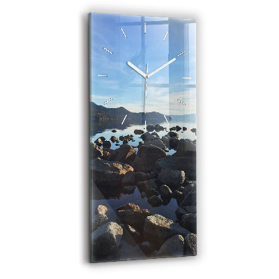 Vertical wall clock Sea view
