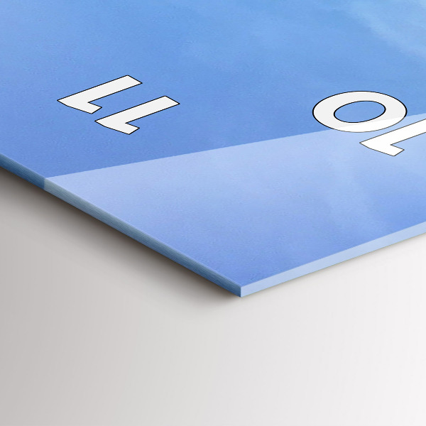 Vertical wall clock Sea view