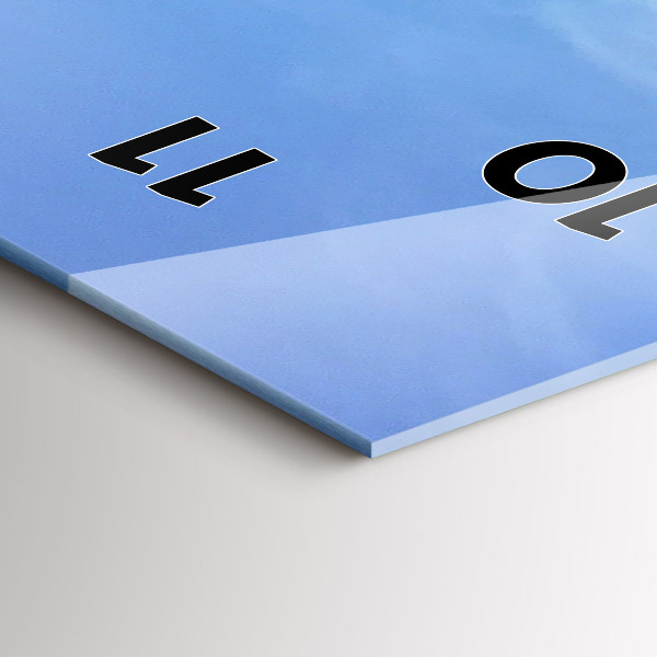 Vertical wall clock Sea view