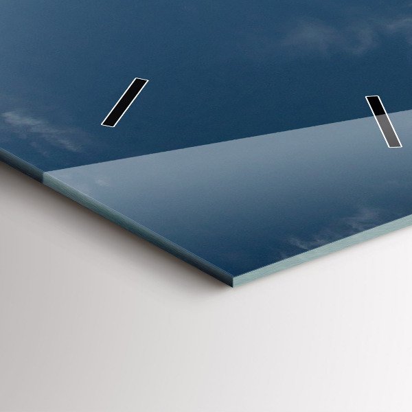 Vertical wall clock Person on water skis