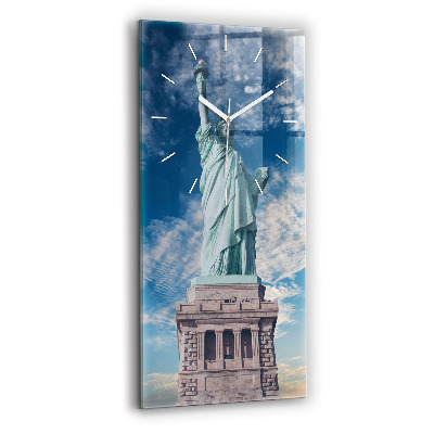 Vertical wall clock Statue of Liberty New York