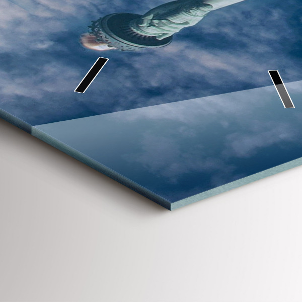 Vertical wall clock Statue of Liberty New York