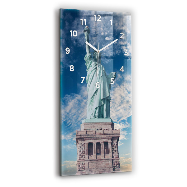 Vertical wall clock Statue of Liberty New York