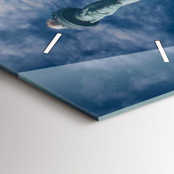 Vertical wall clock Statue of Liberty New York