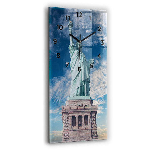 Vertical wall clock Statue of Liberty New York
