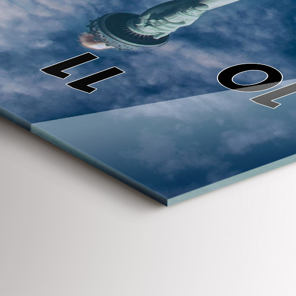 Vertical wall clock Statue of Liberty New York