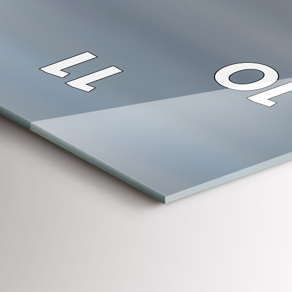 Vertical wall clock USA flag flying