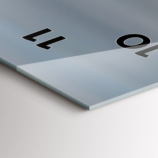 Vertical wall clock USA flag flying