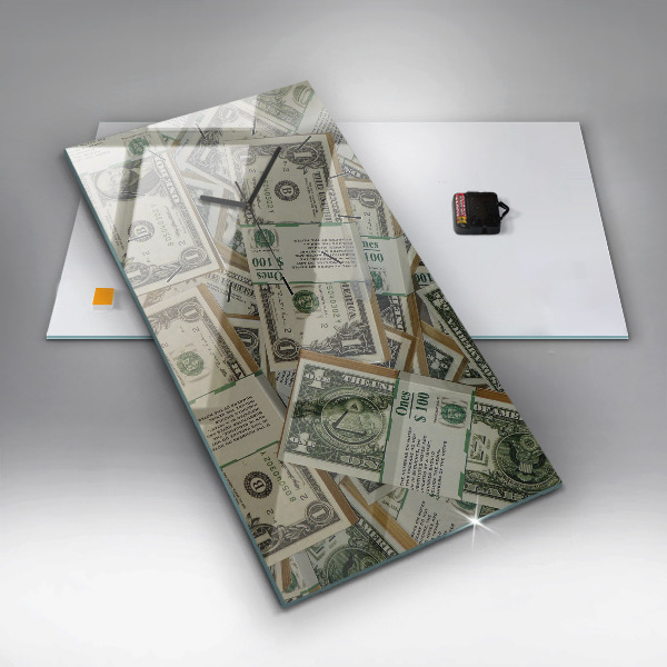Vertical wall clock 1 US dollar