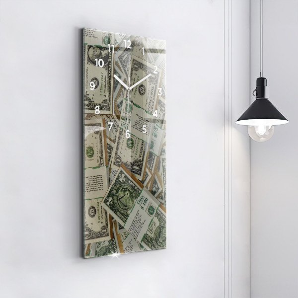 Vertical wall clock 1 US dollar