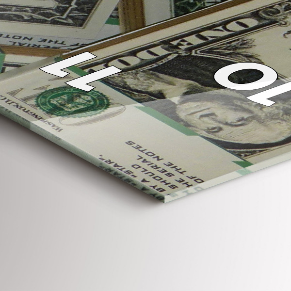 Vertical wall clock 1 US dollar