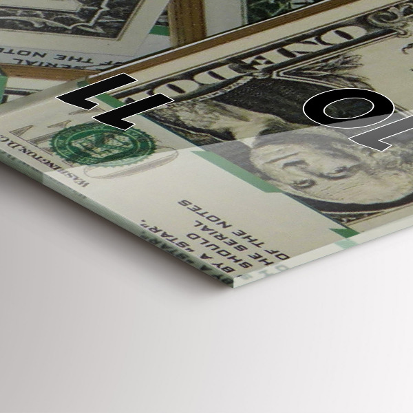 Vertical wall clock 1 US dollar