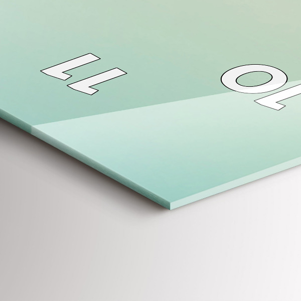 Vertical wall clock Palm trees in Malibu