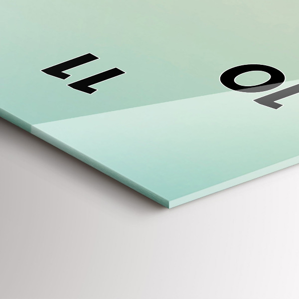 Vertical wall clock Palm trees in Malibu