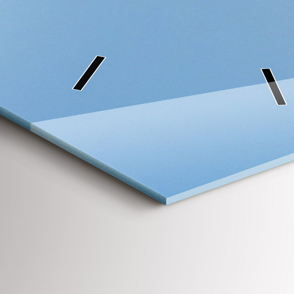 Vertical wall clock A boat floating on the ocean