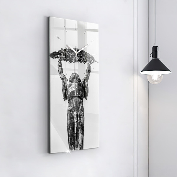 Vertical wall clock Statue of Liberty in Budapest