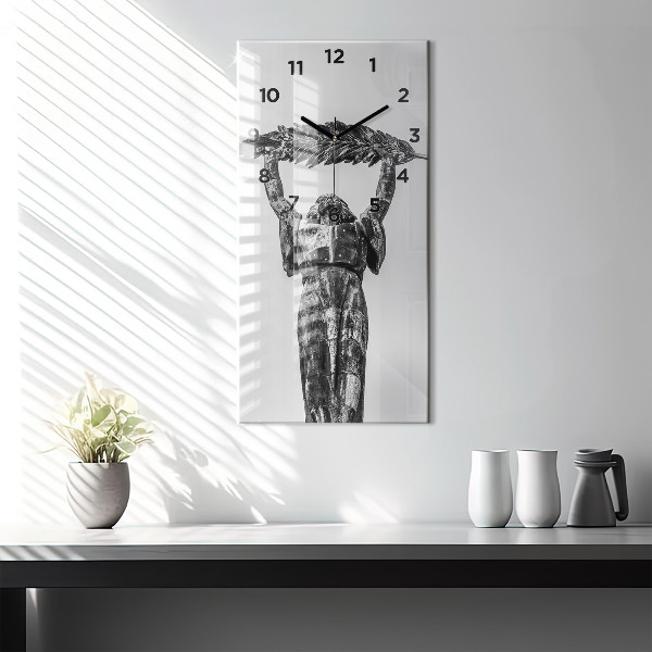 Vertical wall clock Statue of Liberty in Budapest