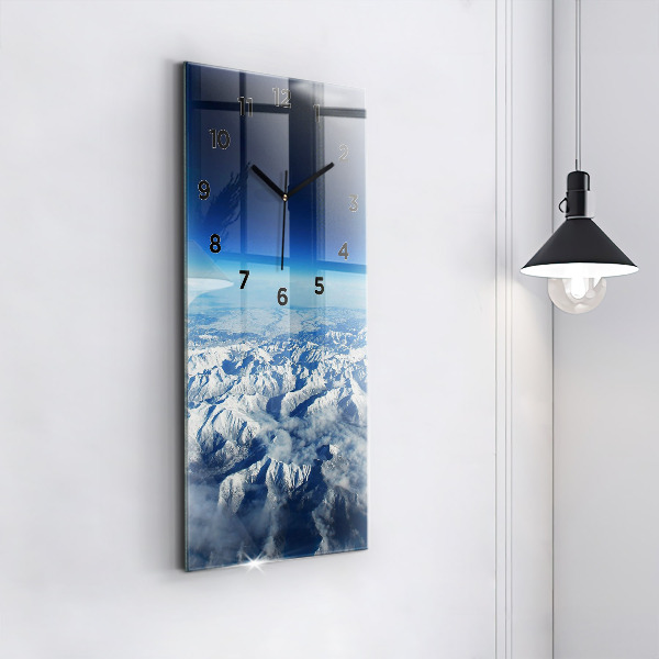 Vertical wall clock River Mountains Landscape