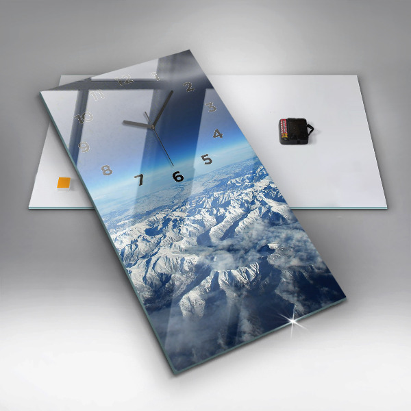 Vertical wall clock River Mountains Landscape