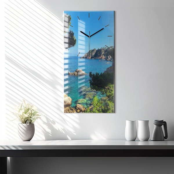 Vertical wall clock Costa Brava