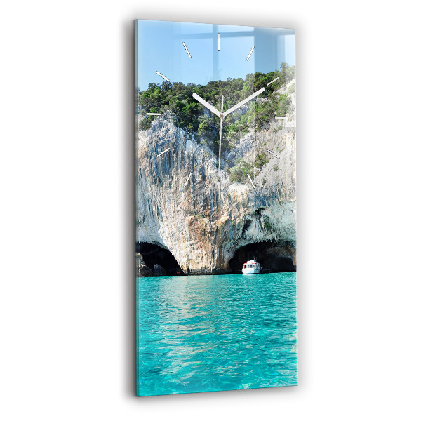 Vertical wall clock Underwater Cave