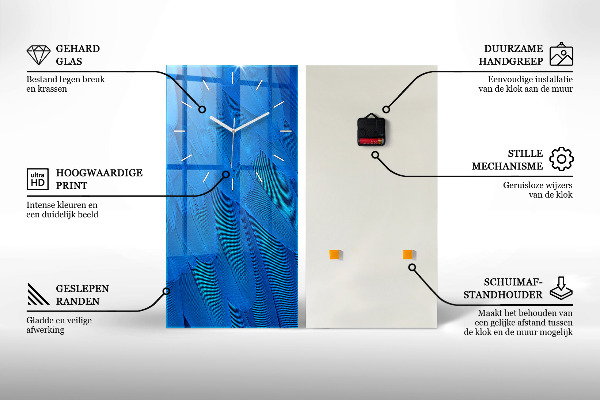 Vertical wall clock Underwater Cave