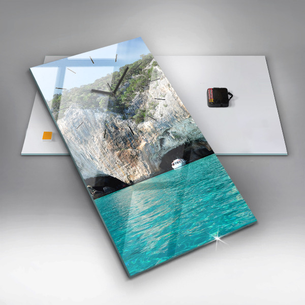 Vertical wall clock Underwater Cave