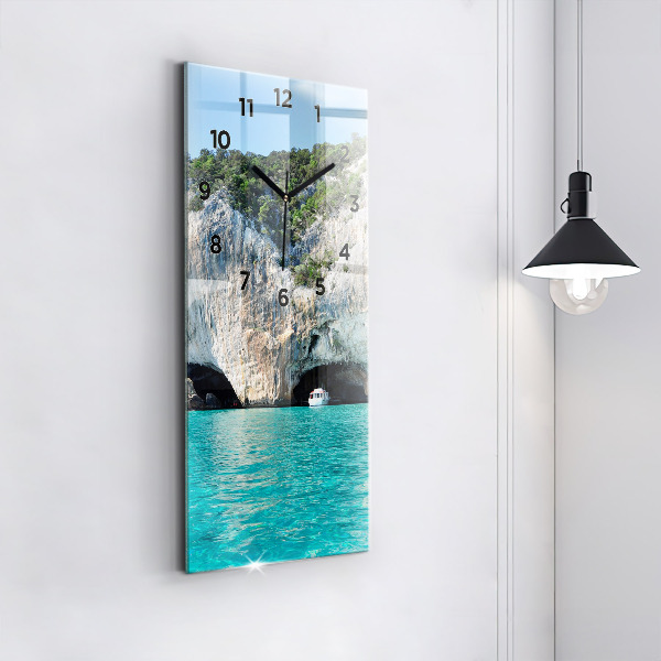 Vertical wall clock Underwater Cave