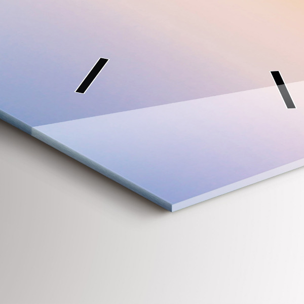 Vertical wall clock Sea landscape