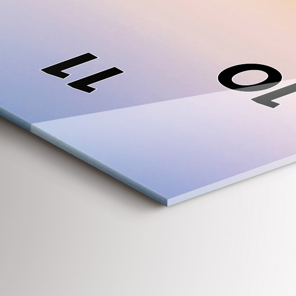 Vertical wall clock Sea landscape