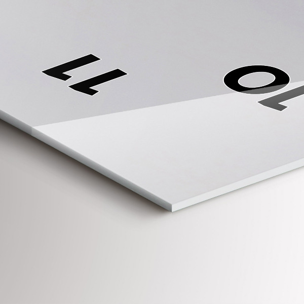 Vertical wall clock View of the Mediterranean Sea